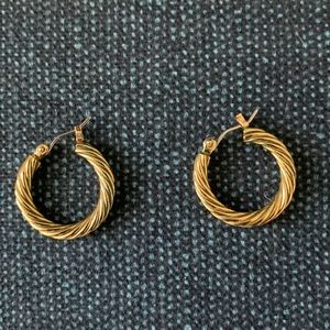 John Medeiros Gold Hoop Earrings